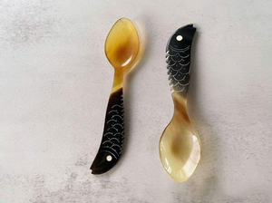 Cuchara Decorativa Artesanal de Cuerno Ecológica Más Vendida para Restaurantes, Hoteles y Fiestas, Disponible en Oferta desde India - Product Image 3