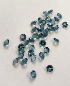 Topaze bleue de Londres naturelle coupe ronde 2.50mm à facettes-Topaze bleue de Londres en vrac ronde - Product Image 5