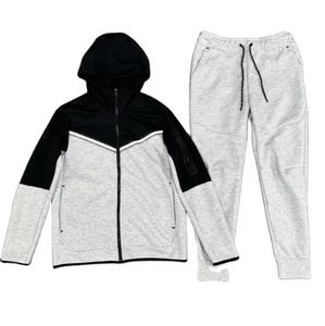 Ensemble de survêtement 2 pièces pour homme en molleton technique de luxe 100 % coton, respirant, séchage rapide, léger, collection Hiver 2026 - Product Image 3