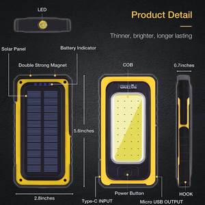 Torcia LED Solare Ricaricabile 10+5W 6500K 800Lm IP44 14,2x7,1cm (F-Bright 2423310) - Product Image 4