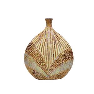 Vases incrustés MOP design de luxe avec des décorations de couleurs variées pour la maison accessoires de décoration de haute qualité de l'usine du Vietnam - Product Image 1