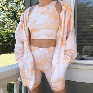 Ensembles de sweat à capuche décontracté par sublimation tie-dye pour femmes pour dames et filles à la mode en gros Offre Spéciale-et sweat-shirt - Product Image 3