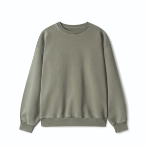 เสื้อสเวตเชิ้ตผ้าฝ้าย 100% ออกแบบเองได้ บริการ OEM คุณภาพสูง คอกลม ผ้าฟลีซ สำหรับผู้ชาย สีตามสั่ง ทรงปกติ แห้งเร็ว - Product Image 6