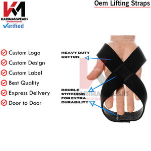 Correas de Muñeca para Levantamiento de Pesas, Gimnasio, Peso Muerto, Entrenamiento, Soporte Acolchado de Algodón Premium para Hombres y Mujeres, Duraderas - Product Image 5