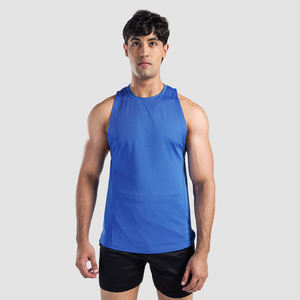 Bajo MOQ transpirable nuevo diseño hombres camiseta sin mangas para venta en línea última llegada Fitness ropa de alta calidad hombres camiseta sin mangas - Product Image 1