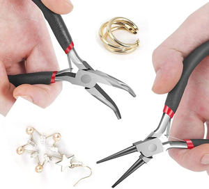 Haute qualité bleu poignée poignée bijoux fabrication pinces outils à main pince coupante fabrication de bijoux pince métallique - Product Image 5