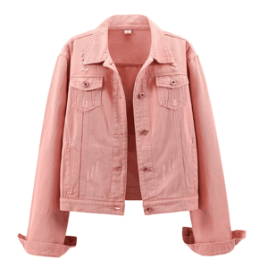 Veste bomber en jean matelassée décontractée pour femme, coupe ample, respirante, verte, longueur régulière, manches longues, streetwear tendance - Product Image 4