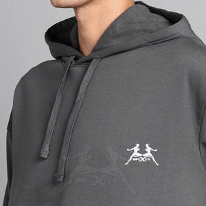 Sudadera con capucha versátil para hombre en material de algodón para uso en interiores y exteriores Sudadera con capucha básica para hombre con algodón hecho - Product Image 6