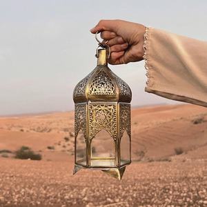 handmade Recycled Iron & Glass <b>Lantern</b> in many colours, Little Moroccan <b>Lantern</b>, <b>Mini</b> Glass <b>Lantern</b>, Moroccan Tealight <b>Lantern</b> - Product Image 1
