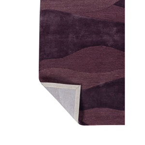 Alfombra de Lana y Viscosa con Diseño Abstracto Cera, Hecha a Mano, en Rosa y Morado TNQ-3300 para Decoración de Sala de Estar y Pasillo - Product Image 5