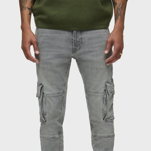 Customized logo Light Washed Superb 100%cotton Detachable Vintage Baggy Denim <b>Jeans</b> <b>Men</b> <b>Flare</b> <b>Jeans</b> <b>Men</b> OEM Serviced - Product Image 5