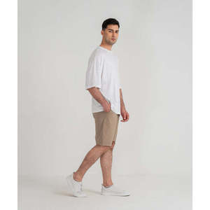 Camiseta básica de algodón 100% de gran tamaño para hombre, cuello redondo cómodo con hombros caídos, camiseta de talla grande para verano - Product Image 4