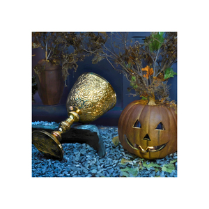 Premium Brass <b>Goblet</b> | Royal Handcrafted Chalice | Vintage Medieval Engraved Decorative Cup | Elegant Home Decor & Gifting Piece - Product Image 2