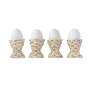 Precio barato Juego de soportes para huevos de ratán Soporte para huevos de ratán asequible para CELEBRACIÓN DE Pascua Día DE LA MADRE Cumpleaños - Product Image 1
