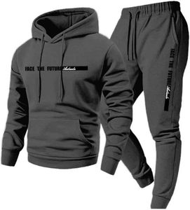 สเวตสูทผ้าฝ้าย100% พิมพ์ลายน้ำหนักเบาแนวสตรีทมีเชือกรูดระบายอากาศได้ดีใส่ได้ทั้งชายและหญิงฤดูหนาว - Product Image 2