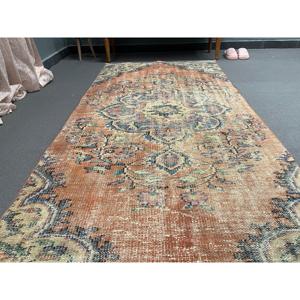 พรมวินเทจสไตล์ตุรกี ขนาด 3.7x7.5 ฟุต (112x230 ซม.) ลายทางสีน้ำตาล - Product Image 2