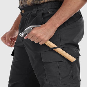 2025กางเกงคาร์โก้แฟชั่นลำลองสำหรับผู้ชายหลากสีผ้าฝ้ายเดนิมทรงหลวมยุทธวิธีออกแบบได้ตามต้องการผ้าฝ้ายกลาง100% กลางแจ้งหลากสี - Product Image 3