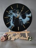 Jam Dinding Resin Epoxy DRIVEN - Desain Modern Pola Geometris Abstrak Set Multi-bagian Dekorasi Rumah Pernikahan Ukuran dan Bentuk Dapat Disesuaikan