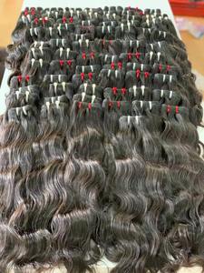 Venta al por mayor MLW 12A Grado Virgen Indian Body Wave Bundles 100% Extensiones de cutícula humana Trama doble natural Remy Raw Super Double - Product Image 4