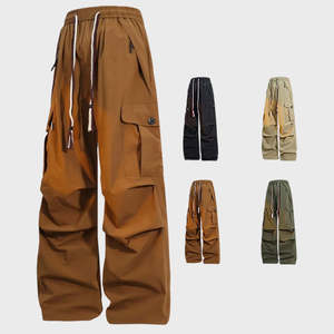 Fashionable Baggy <b>Trousers</b> <b>for</b> <b>Men</b> Casual <b>Loose</b> Fit Oversized Pants Streetwear Wide Leg Trendy Design - Product Image 3