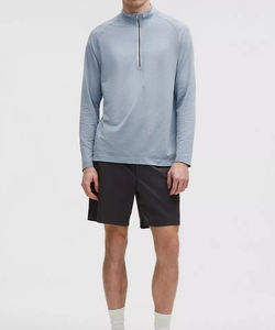 Vente en gros 100% coton Quater Zipper Sweatshirt pour hommes respirant tissu doux avec logo personnalisé & Emberiodery - Product Image 5