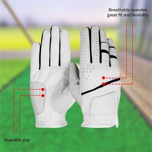 Gants de golf en peau de mouton en cuir souple Cabretta sur mesure pour hommes et femmes poignées confortables pour le sport - Product Image 4