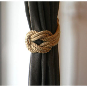 Embrasses de retenue de rideau de gland de restaurant pour la tenue de cravate de rideau intérieure et extérieure avec le produit matériel lourd de crochet de corde - Product Image 5