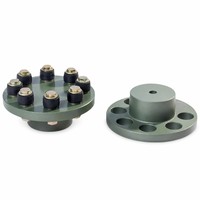 Personnalisable FLC Type OEM Aluminium Élastique Pin Couplage Coussin Caoutchouc Bâton Flexible Rigide Ventilateur Réducteur Fonte Acier Arbre