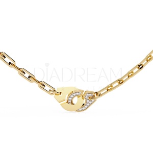 Collier élégant en argent sterling 925 avec diamants Moissanite Cadeau fantaisie pour femme pour fiançailles, mariage ou fête spéciale - Product Image 6