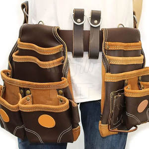 Ceinture de rangement d'outils en cuir personnalisée avec votre logo, fabrication au Pakistan, vente en gros, ceintures d'outils en cuir légères - Product Image 3