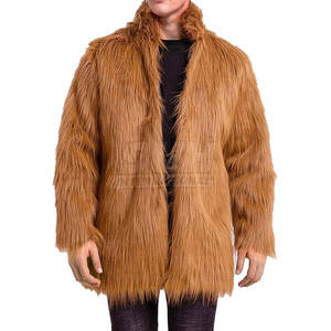 Nouveau style, veste à capuche en fausse fourrure pour homme, logo frontal, respirante, couleurs personnalisables, fabriquée au Pakistan, haute qualité, vente chaude - Product Image 3