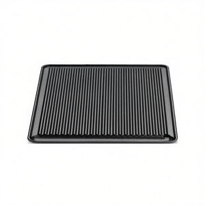 Plancha de Hierro Fundido Ompagrill (43x40cm) en Negro con Diseño Acanalado, Accesorio para Barbacoa Compatible con GAS OPT 4043 GHI - Product Image 2