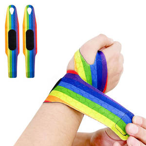 Custom Gym Fitness Wraps Support Barbell Columpios Mano Levantamiento de pesas Power Lifting Muñequeras Correas para hombres y mujeres - Product Image 1