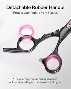 Ciseaux de coiffure professionnels droits et tranchants en acier inoxydable pour droitiers, 6,5 pouces, pour salon de coiffure - Product Image 4