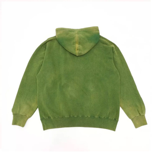 Vente en gros de sweats à capuche d'automne d'hiver 100% coton pour hommes vêtements de rue surdimensionnés avec motif solide en vente - Product Image 2