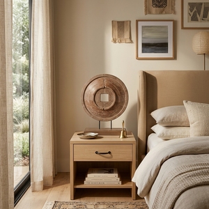 Pièce de monnaie en bois Statue ornement décor à la maison Sculpture dessus de Table accessoires maison bureau bureau décoration - Product Image 6