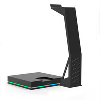 Support de casque d'écoute à lumière RVB OEM ODM avec port USB Type-C Hub pour casque d'écoute de jeu