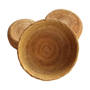 Корзина из натурального плетеного ротанга, набор для ресторанного использования от поставщика вьетнамских товаров, Лидер продаж, 2024