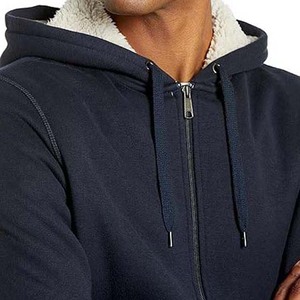 Cremallera térmica hasta invierno manga larga 100% algodón Streetwear hombres sudaderas con capucha de Pakistán venta al por mayor superventas 2025 - Product Image 2