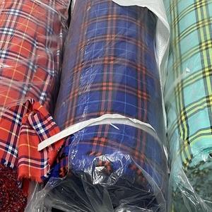 100% coton 50s ~ 60s fil haute densité teint tissé léger extensible tissu extérieur pour filles et garçons 90 ~ 110gsm 56 "/57" Stock-17112 - Product Image 2