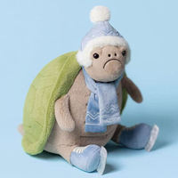 Peluche Tortue Patineuse Timmy Jelly Cat Super Douce en Coton PP Écologique 31CM – Édition Limitée Noël Mignonne