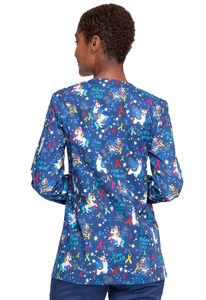 Veste d'uniforme médical anti-rides personnalisée, uniforme d'infirmière, veste médicale extensible, ensembles d'infirmière pour femmes - Product Image 3