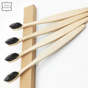 Brosse à dents en bois biodégradable super douce pour adultes Charbon de bambou naturel avec poils souples Boîte à usage domestique emballée pour le voyage - Product Image 6