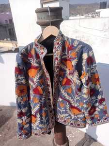 แจ็กเก็ตสตรีผ้าฝ้ายแท้ปักลายสไตล์อินเดียขนาดฟรีไซส์ - Product Image 4