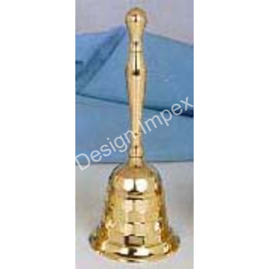 Premium Quality <b>Bell</b> Brass High Polished and Gold Plated Handbell Waiters and Guard <b>Calling</b> <b>Bells</b> for Restaurants & Office - Product Image 5