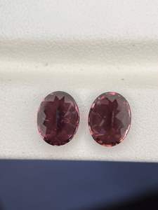 พลอยเพทายธรรมชาติทรงรีเจียระไนคู่ สำหรับทำเครื่องประดับ - Product Image 5