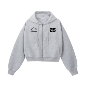Sweat à capuche BOXY unisexe avec fermeture éclair personnalisé OEM ODM broderie & impression Sweat-shirt d'hiver pour hommes motif lettre écologique fabriqué au Vietnam - Product Image 1
