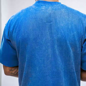 Ensemble court d'été 100% coton imprimé délavé à l'acide pour hommes-Respirant, écologique et durable - Product Image 6