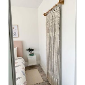 Beautiful Boho <b>Macrame</b> Wall <b>Curtain</b> Handmade Bohemian Style Hanging Tapestry for Outdoor Wall Decor Christmas Design - Product Image 2