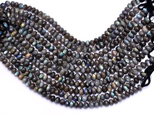 Perles facettées rondes en labradorite 8mm-9mm, labradorite naturelle à fort éclat, pierres semi-précieuses, perles en vrac pour la création de bijoux - Product Image 4